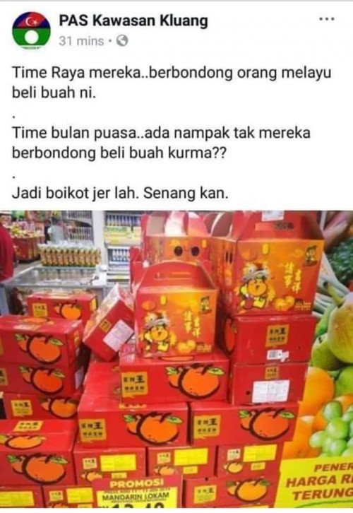 Pas Boycotting Mandarin Oranges Black Dot Research