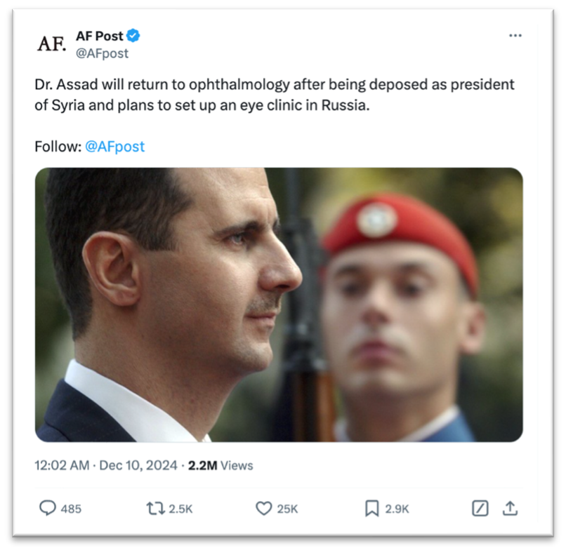 Is deposed Syrian President Bashar al-Assad going back to practicing ...